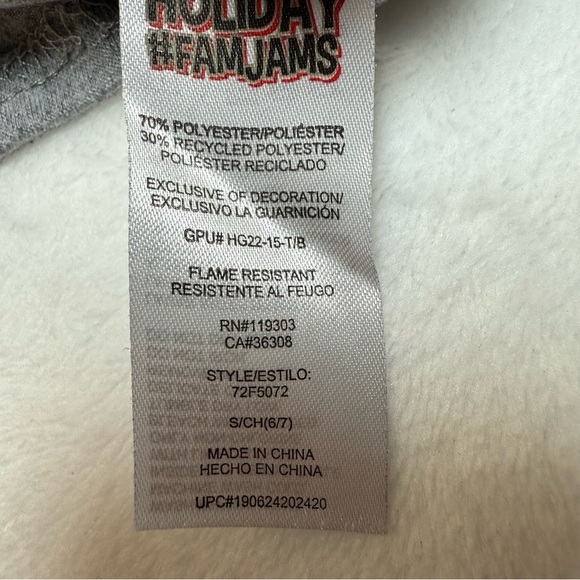 Beary Cute Kids Pajamas Set - Red and Black Plaid - Picture 4 of 6